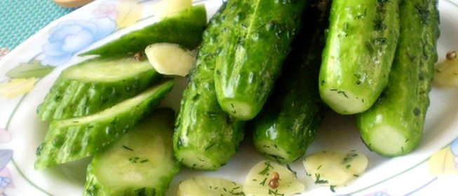 Огурчики в пакете