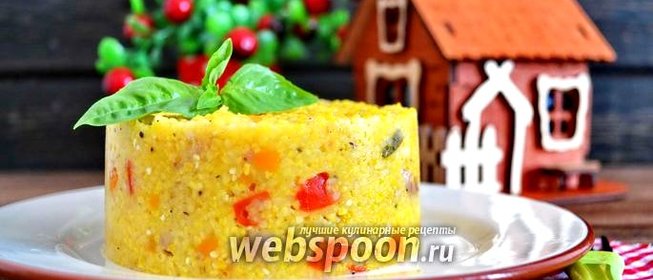 Кукурузная каша с мясом