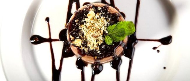 Шоколадные корзиночки с кофе и орехами