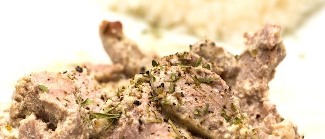 Свинина в чесночном соусе