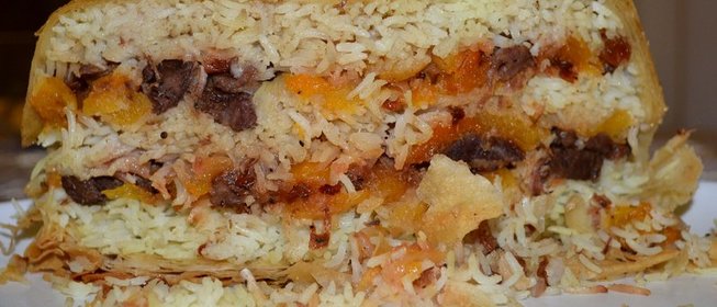 Плов в лаваше