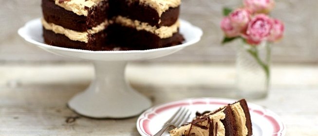 Пряный кофейно-шоколадный торт