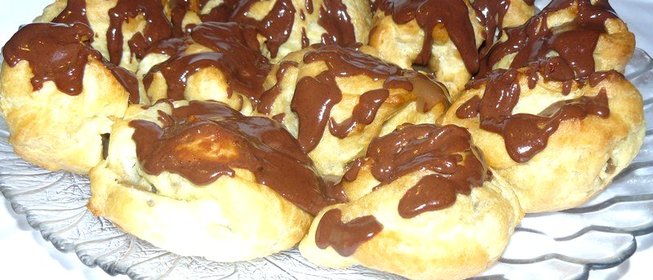 Эклеры с заварным кофейным кремом