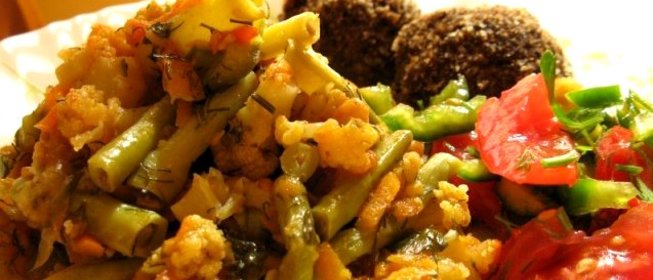 Цветная капуста с тыквой