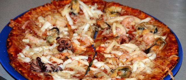 Пицца с морепродуктами быстро