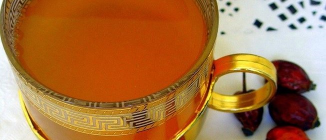 Зеленый чай с шиповником