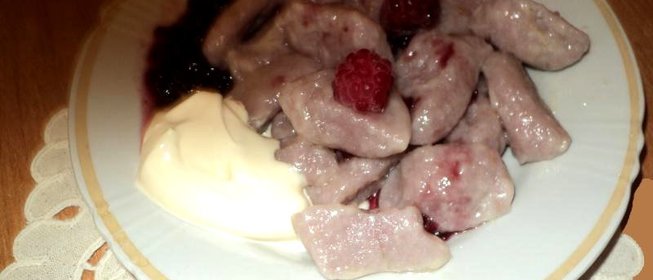 Вареники ленивые с ягодами