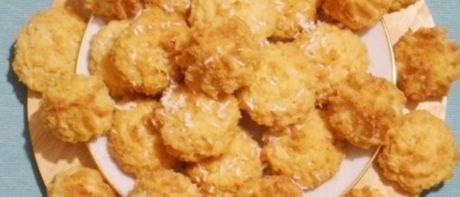 Кокосовое печенье с ананасом