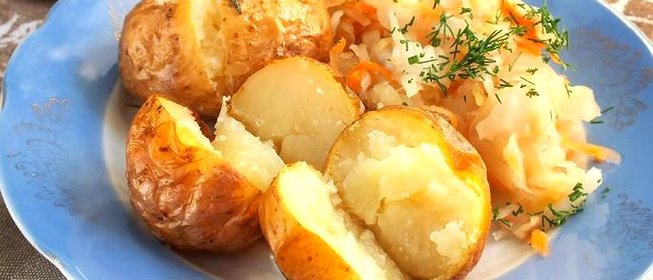 Картофель в мундире запечённый в фольге