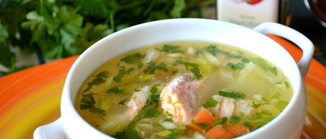 Рыбный суп с семгой