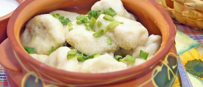 Ленивые вареники с картошкой