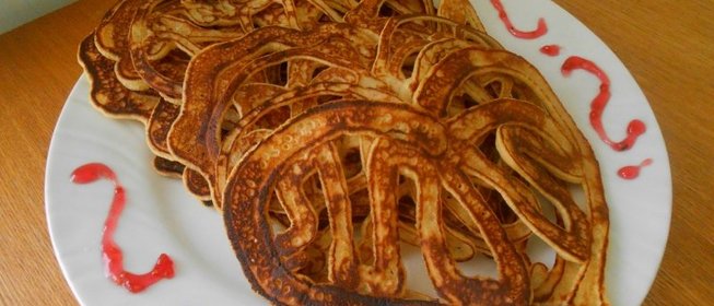 Ажурные блинчики-сердечки