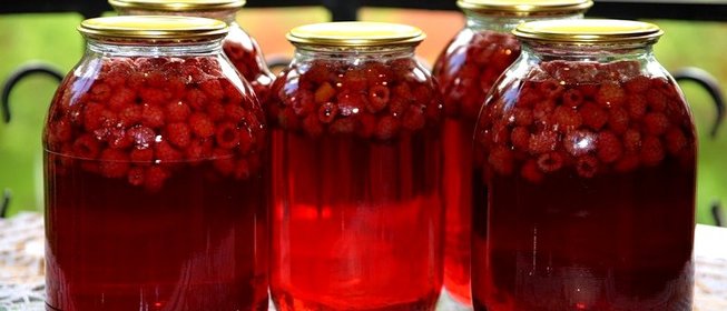 Компот из малины на зиму