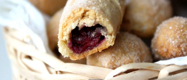 Трубочки с вишней