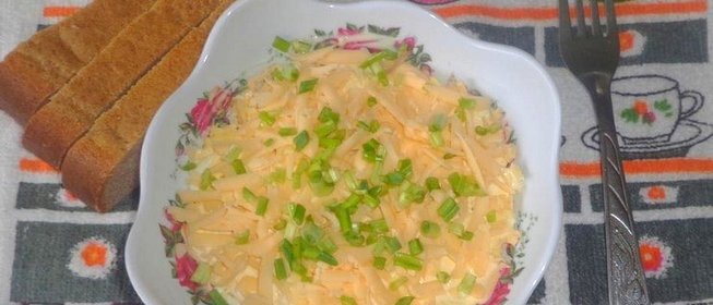 Салат с курицей и морковью