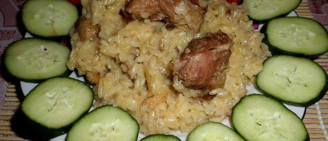 Плов из молодой уточки