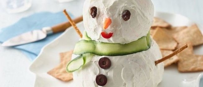 Снеговик из сыра