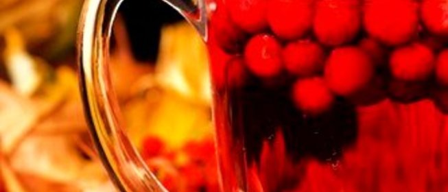 Ароматный клюквенный глинтвейн с кумкватом