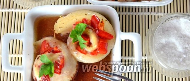 Рулетики из морского языка с болгарским перцем