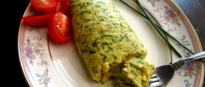 Омлет с зеленью