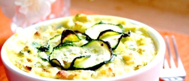 Запеканка из кабачков с сосисками