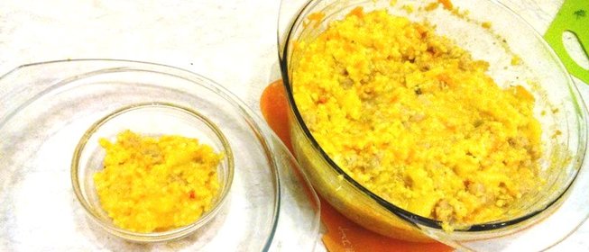 Плов из пшена с соевым мясом