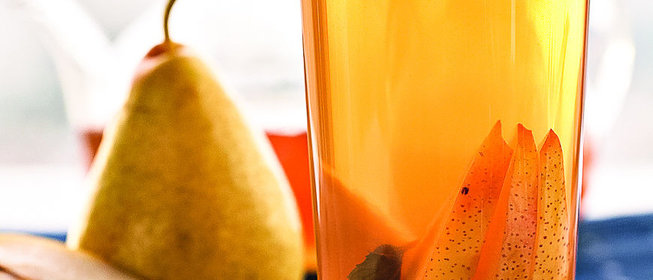 Чай с мятой и грушей