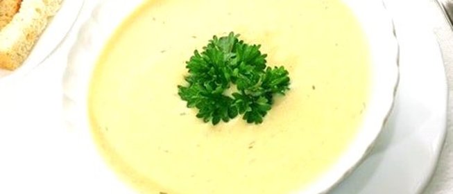 Нежный куриный суп-пюре с сыром