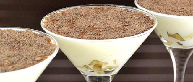 Сметанное желе с бананами