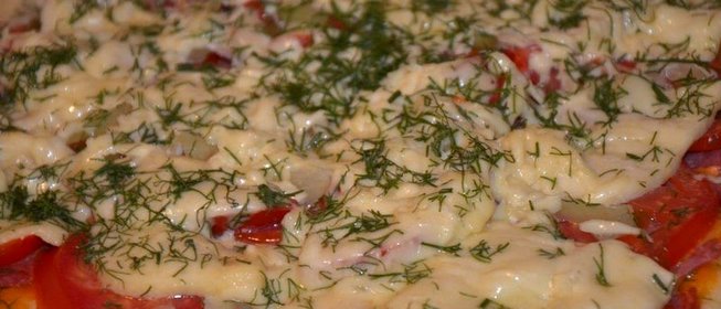 Пицца Домашняя на творожном тесте