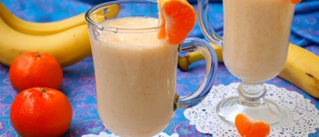 Бананово-мандариновый смузи