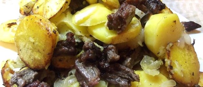Праздничный картофель запеченый с говядиной