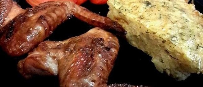 Запеканка из тёртого картофеля с сыром