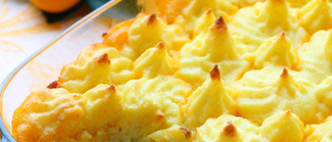 Картофельная запеканка с зимними овощами