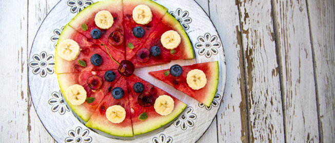 Арбузная «пицца»