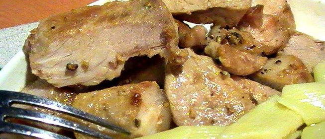 Свинина в перце на гриле