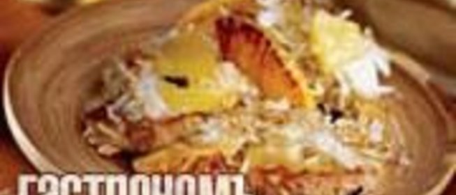 Свинина с рисом и ананасом по-индийски