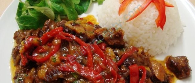 Говядина в сладком соусе