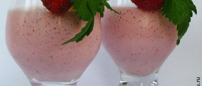 клубничный коктейль