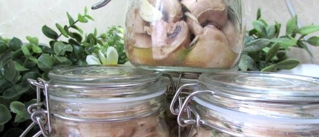 Грибы с розмарином