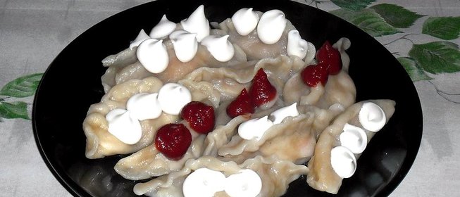 Вареники с сосисками