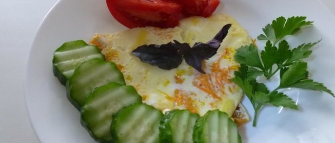 Морковный омлет