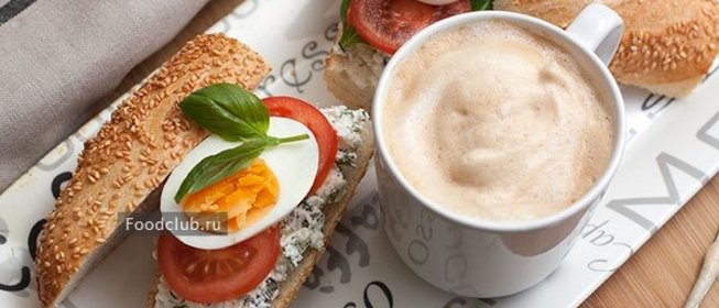 Бутерброд с творожным сыром