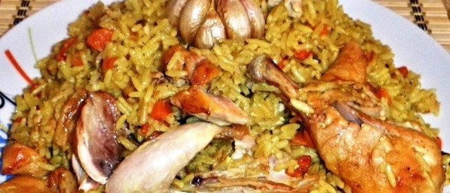 Плов с куриными ножками