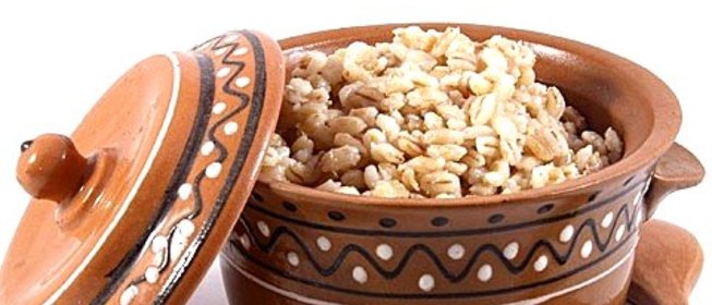 Перловка в горшочке