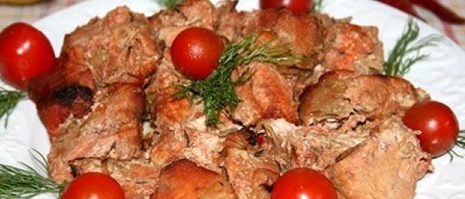 Маринованная свинина в духовке на обед