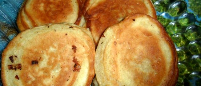 Оладьи с рыбными консервами