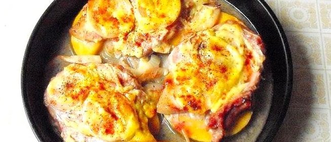 Запеченная свинина с тыквой