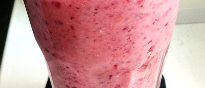 Бруснично-апельсиновый смузи