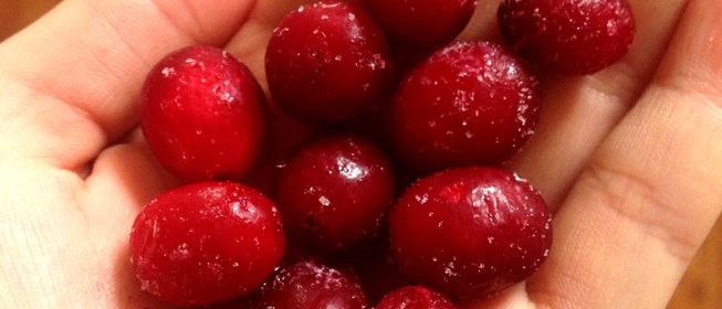 Творожная запеканка с клюквой